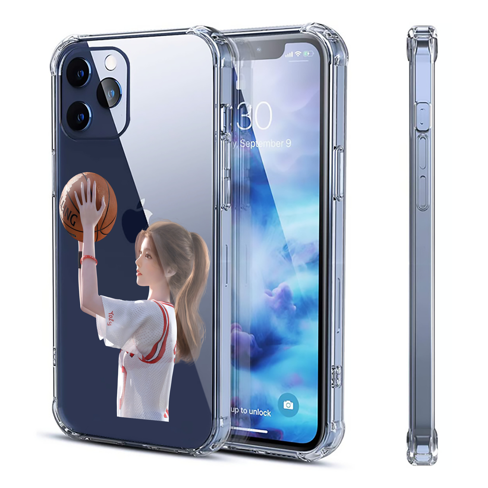 （画像用） SLAM DUNK／スラムダンク 【iPhone 12シリーズ対応】透明スマホケース（クリアソフトケース）